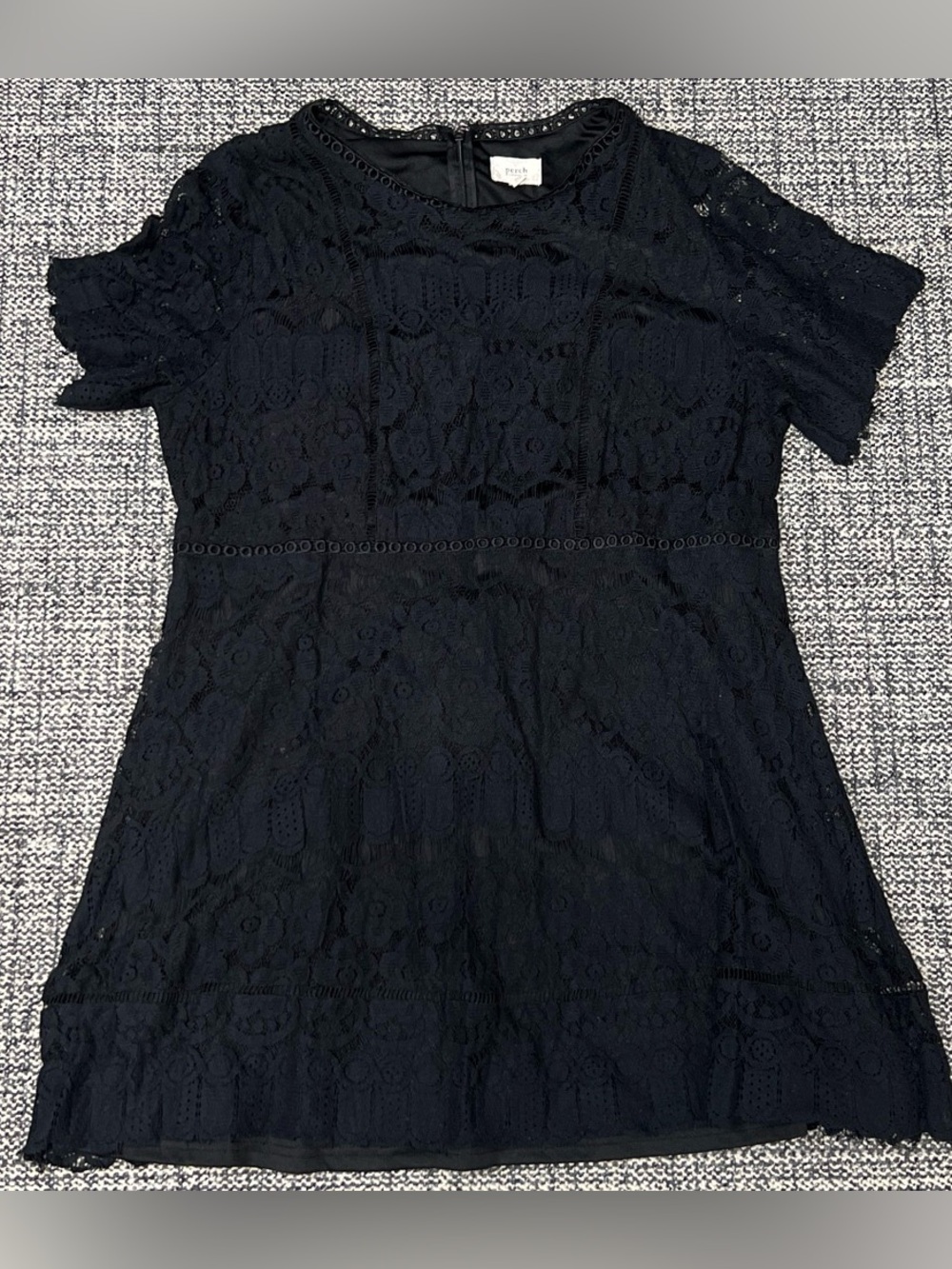 Blu Pepper Black Lace Mini Dress